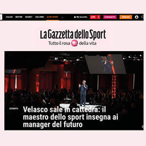 La gazzetta dello sport Velasco La gazzetta dello sport Velasco