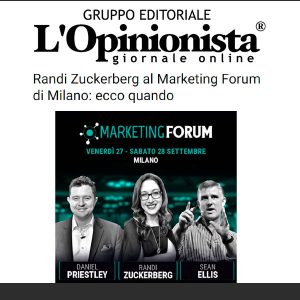 Randi Zuckerberg al Marketing Forum di Milano: ecco quando Randi Zuckerberg al Marketing Forum di Milano: ecco quando